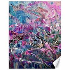 Pink Swirls Blend  Canvas 18  X 24  by kaleidomarblingart