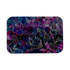 Pink Swirls Blend  Open Lid Metal Box (silver)   by kaleidomarblingart