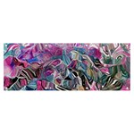 Pink Swirls Blend  Banner and Sign 8  x 3  Front