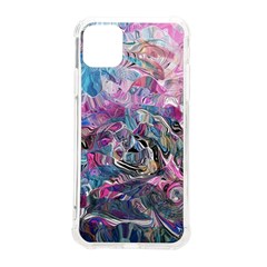 Pink Swirls Blend  Iphone 11 Pro Max 6 5 Inch Tpu Uv Print Case by kaleidomarblingart