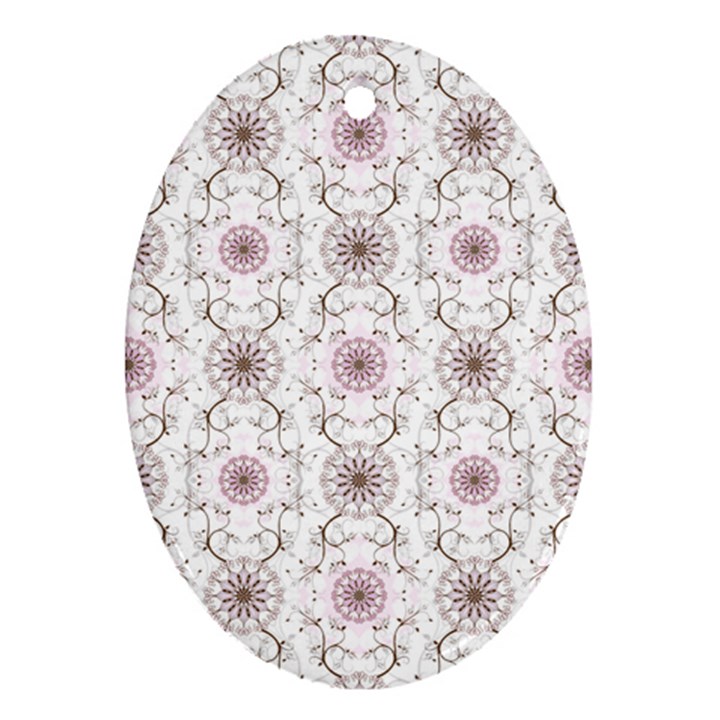 Pattern Texture Design Decorative Oval Ornament (Two Sides)