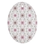 Pattern Texture Design Decorative Oval Ornament (Two Sides) Back