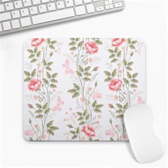 Flowers Roses Pattern Nature Bloom Large Mousepad by Grandong