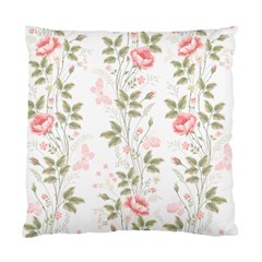 Flowers Roses Pattern Nature Bloom Standard Cushion Case (one Side) by Grandong