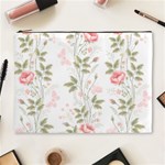 Flowers Roses Pattern Nature Bloom Cosmetic Bag (XL) Front