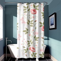 Flowers Roses Pattern Nature Bloom Shower Curtain 36  X 72  (stall)  by Grandong