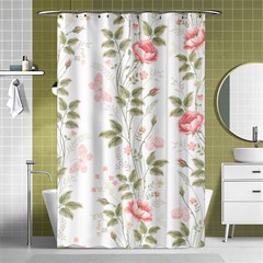 Flowers Roses Pattern Nature Bloom Shower Curtain 48  X 72  (small)  by Grandong