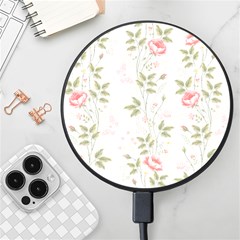 Flowers Roses Pattern Nature Bloom Wireless Fast Charger(black) by Grandong