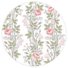 Flowers Roses Pattern Nature Bloom Uv Print Acrylic Ornament Round by Grandong