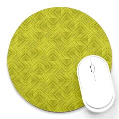 Stylized Botanic Print Round Mousepad by dflcprintsclothing