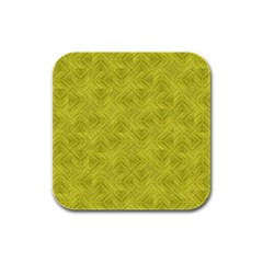 Stylized Botanic Print Rubber Square Coaster (4 Pack)