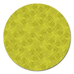 Stylized Botanic Print Magnet 5  (round) by dflcprintsclothing