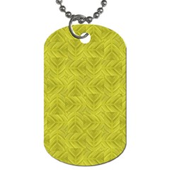 Stylized Botanic Print Dog Tag (two Sides)