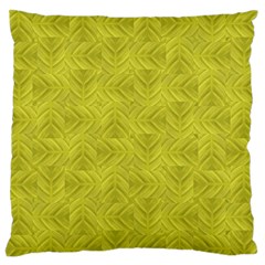 Stylized Botanic Print Large Premium Plush Fleece Cushion Case (one Side) by dflcprintsclothing