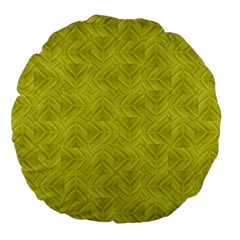 Stylized Botanic Print Large 18  Premium Flano Round Cushions