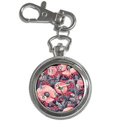 Vintage Floral Poppies Key Chain Watches by Grandong