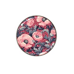 Vintage Floral Poppies Hat Clip Ball Marker by Grandong