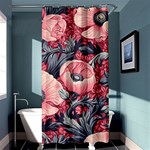 Vintage Floral Poppies Shower Curtain 36  x 72  (Stall)  Curtain(36 X72 )