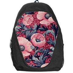 Vintage Floral Poppies Backpack Bag by Grandong