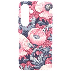 Vintage Floral Poppies Samsung Galaxy S24 6 2 Inch Black Tpu Uv Case