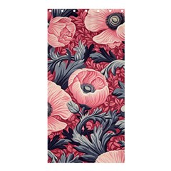 Vintage Floral Poppies Shower Curtain 36  X 72  (stall)  by Grandong