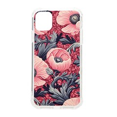 Vintage Floral Poppies Iphone 11 Tpu Uv Print Case by Grandong