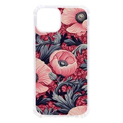 Vintage Floral Poppies Iphone 13 Tpu Uv Print Case by Grandong