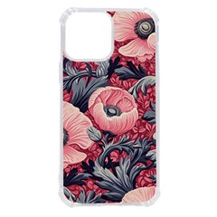 Vintage Floral Poppies Iphone 13 Pro Max Tpu Uv Print Case by Grandong