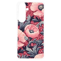 Vintage Floral Poppies Samsung Galaxy S24 6 2 Inch Tpu Uv Case by Grandong