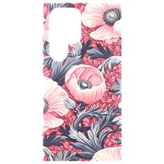 Vintage Floral Poppies Samsung Galaxy S24 Ultra 6 9 Inch Black Tpu Uv Case by Grandong