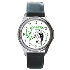 Top Secret  Round Metal Watch by Raju