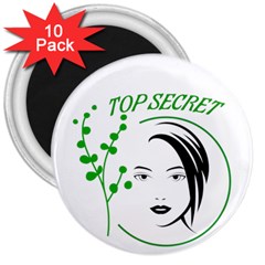 Top Secret  3  Magnets (10 Pack)  by Raju