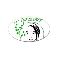 Top Secret  Sticker (oval) by Raju