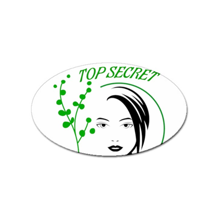 Top Secret  Sticker (Oval)