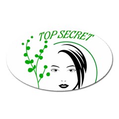 Top Secret  Oval Magnet by Raju