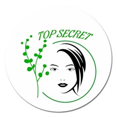 Top Secret  Magnet 5  (round) by Raju