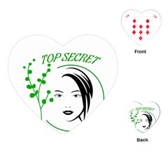 Top Secret  Playing Cards Single Design (heart)