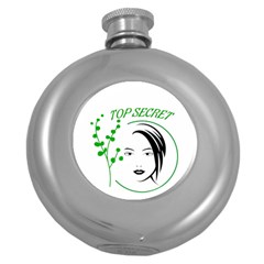 Top Secret  Round Hip Flask (5 Oz) by Raju