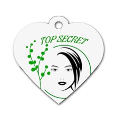 Top Secret  Dog Tag Heart (two Sides)