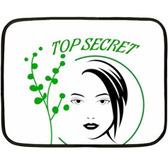 Top Secret  Two Sides Fleece Blanket (mini) by Raju