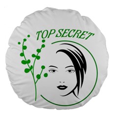 Top Secret  Large 18  Premium Round Cushions by Raju