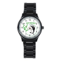 Top Secret  Stainless Steel Round Watch by Raju