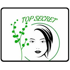 Top Secret  Two Sides Fleece Blanket (medium) by Raju