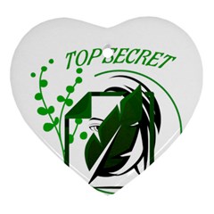 Top Secret Ornament (heart)