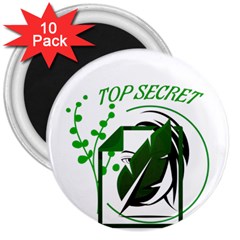 Top Secret 3  Magnets (10 Pack)  by Raju