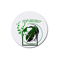 Top Secret Rubber Coaster (round) by Raju