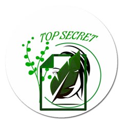 Top Secret Magnet 5  (round) by Raju