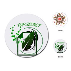 Top Secret Playing Cards Single Design (round)