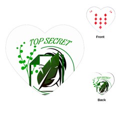 Top Secret Playing Cards Single Design (heart) by Raju