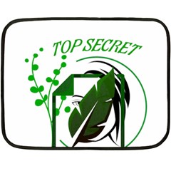 Top Secret Two Sides Fleece Blanket (mini) by Raju